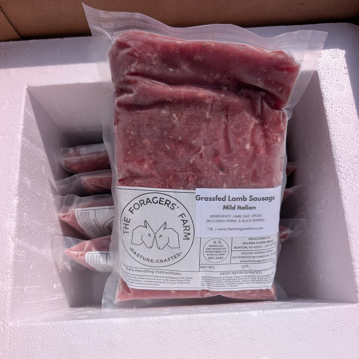 Grassfed Italian Lamb Sausage 5 lb. Bundle